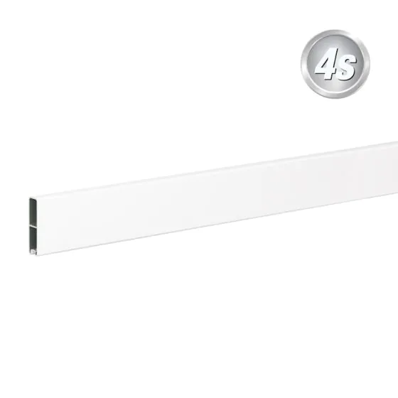 Alu Abschlussprofil 80 x 20 mm  - Farbe: weiß, Länge: 300 cm