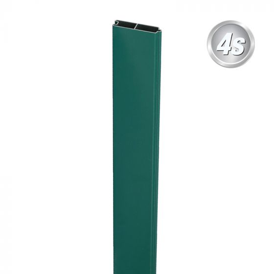 Alu Nut & Federprofil 80 x 20 mm  - Farbe: grün, Länge: 300 cm