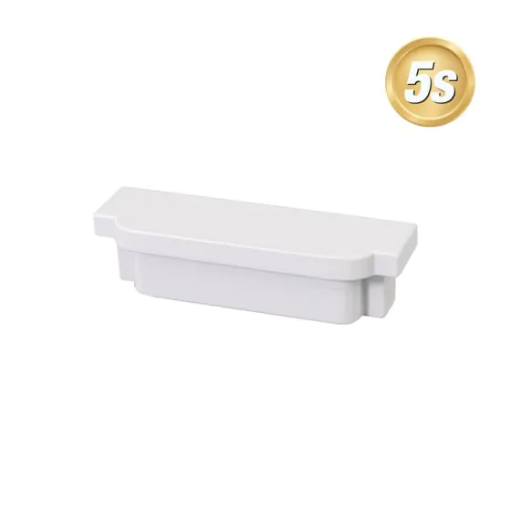 Alu Latten Abdeckkappe - Farbe: grau 5S, Form: flach