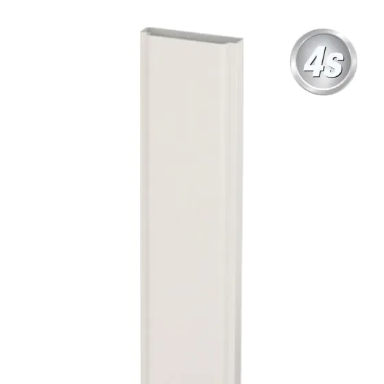 Alu Latte 78 x 20 mm - Farbe: grau, Länge: 100 cm