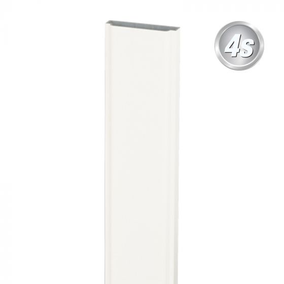 Alu Latte 78 x 20 mm - Farbe: weiß, Länge: 50 cm