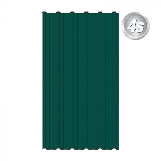Alu Trapezblech - Farbe: grün, Breite: 105 cm, Höhe: 190 cm
