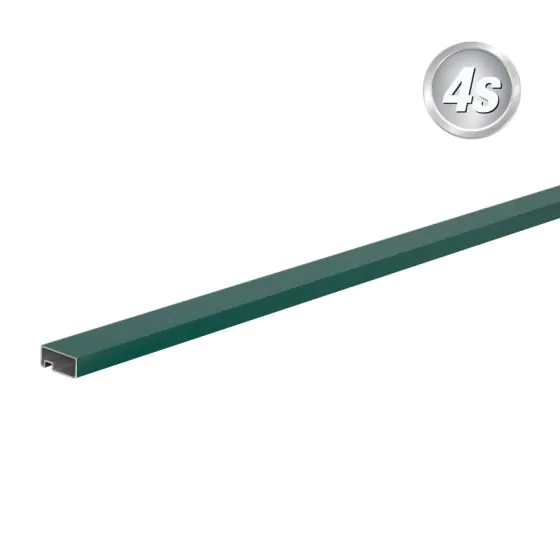 Alu Lamellen Abschlussprofil 44 x 20 mm - Farbe: grün, Länge: 250 cm
