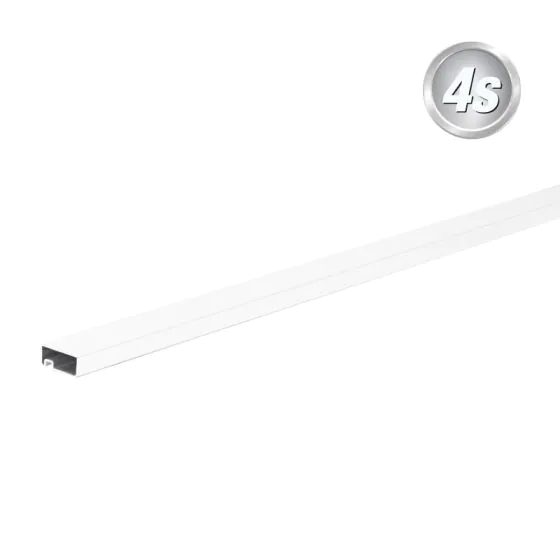 Alu Lamellen Abschlussprofil 44 x 20 mm - Farbe: weiß, Länge: 300 cm
