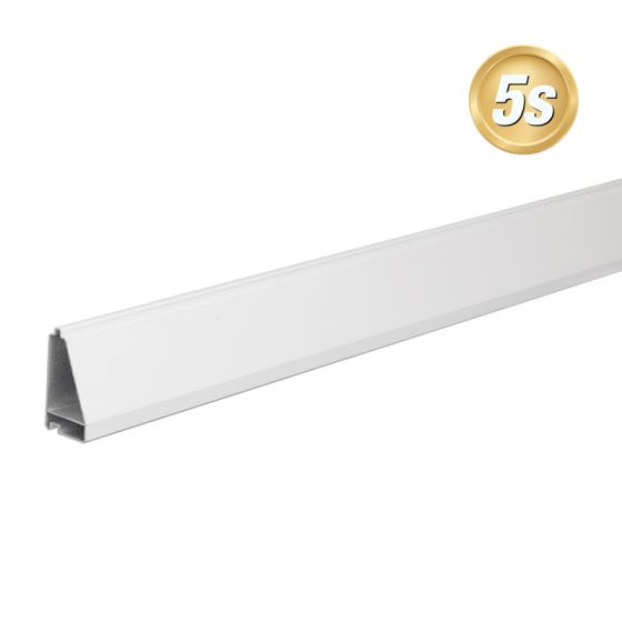Alu Lamellen Profil 44 x 80 mm - Farbe: grau 5S, Länge: 300 cm