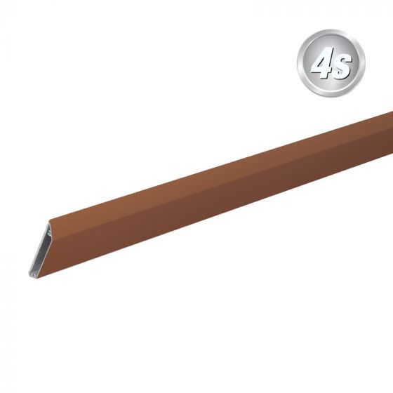 Alu Lamellen Profil 44 mm  - Farbe: braun, Länge: 250 cm