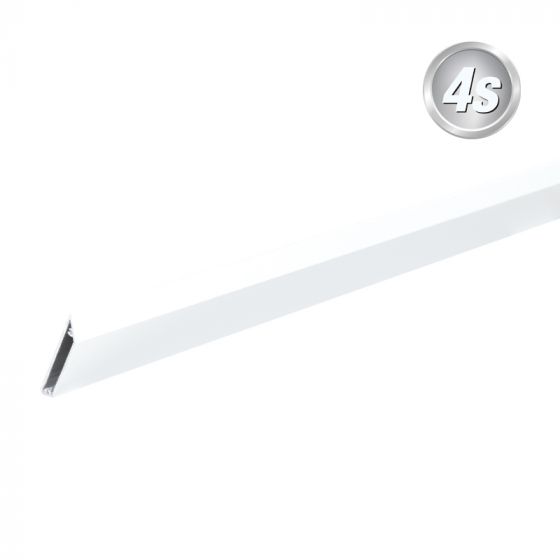 Alu Lamellen Profil 44 mm  - Farbe: weiß, Länge: 300 cm