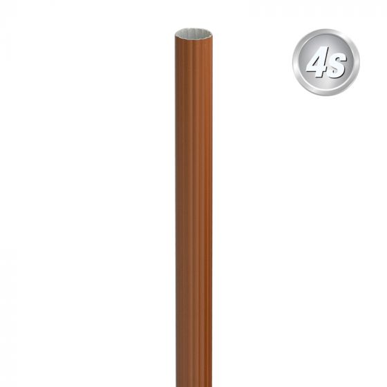 Alu Palisade ø 30 mm - Farbe: braun, Länge: 50 cm