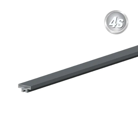 Alu Abschlussprofil 44 x 14 mm - Farbe: anthrazit, Länge: 250 cm