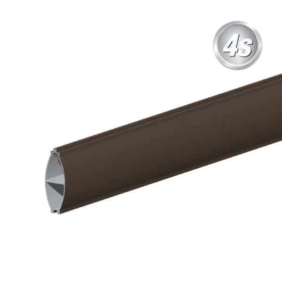 Alu Querlattenprofil 44 x 120 mm - Farbe: schokobraun, Länge: 250 cm, Höhe: 12 cm