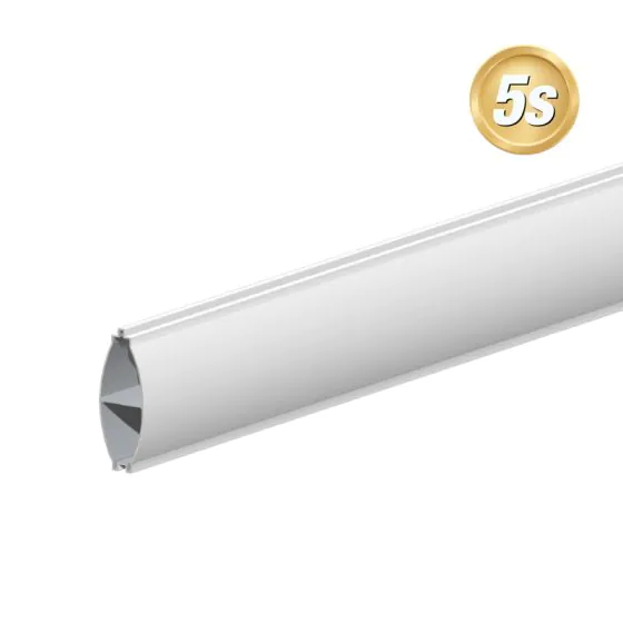 Alu Querlattenprofil 44 x 120 mm - Farbe: grau 5S, Länge: 250 cm, Höhe: 12 cm