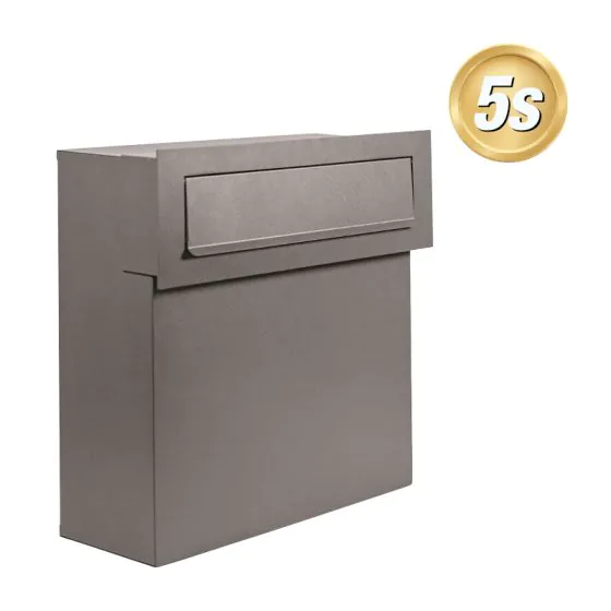 Briefkasten Mod. BK-38 - Farbe: dunkelgrau 5S RAL 9007