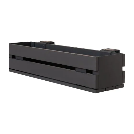 Aluminium Blumenkasten-Bausatz Mod. Dublin – Farbe: anthrazit (RAL 7016), max. Breite: 100 cm