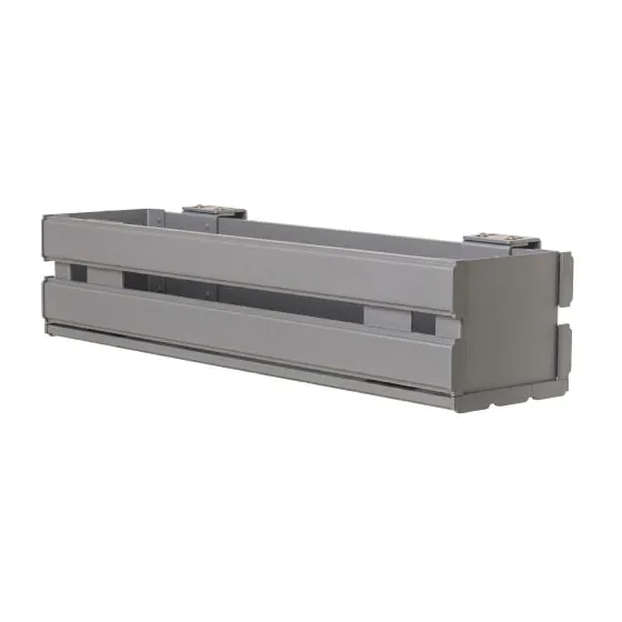 Aluminium Blumenkasten-Bausatz Mod. Liverpool – Farbe: dunkelgrau (RAL 9007) 5S, max. Breite: 100 cm