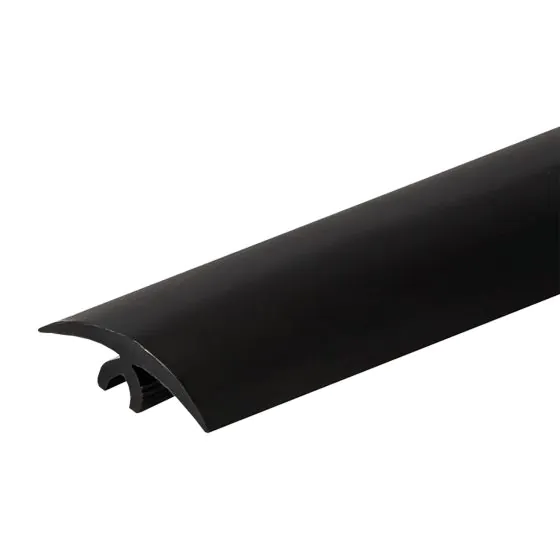 Bodenprofil flexibel / biegsam - Farbe: schwarz, Breite: 40 mm, Länge: 12 m