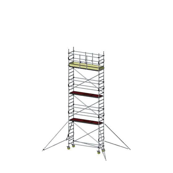 Alu Fahrgerüst Mod. D neue Norm MOBILE - Breite: 0,70 m - Gerüstl.: 2,50 m, Arbeitsh.: 8,30 m
