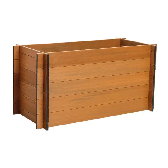 WPC Hochbeet Tina - Farbe: Holzoptik, Maße (L x B x H): 150 x 70 x 75 cm