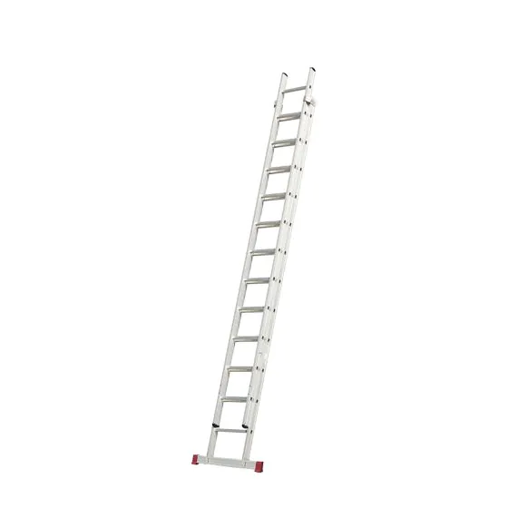 Alu Jubiläums-Schiebeleiter 2-teilig - Sprossenanzahl: 2 x 12, Arbeitshöhe max: ca. 6,60 m