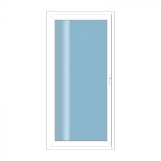 Kunststoff Balkontür 1-flügelig Dreh- / Kipp - Maße (B x H): 900 x 2000 mm, Farbe außen / innen: weiß / weiß, Anschlag: DIN-links