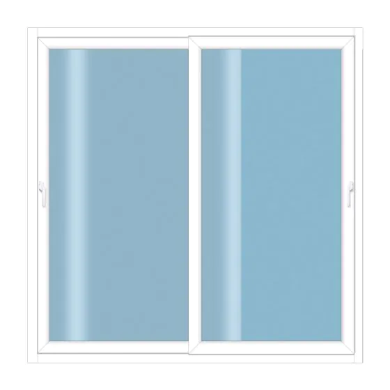 Schiebetür 2-flügelig ESG-Verglasung - 2-teilig 2000 x 2000 mm
