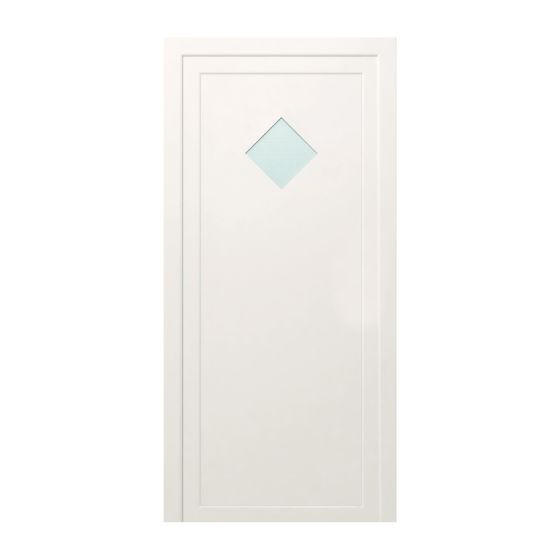 Kunststofftür Mod. Standard 2 - 1000 x 2100 mm (B x H), Anschlag: innen links - DIN links