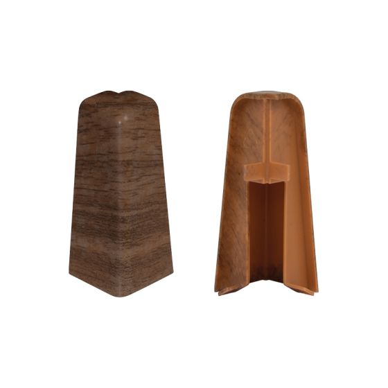 Außenecken für Sockelleiste - Modell: PARIS Eiche Dekor, Maße: 60 x 17 mm, Stück: 2