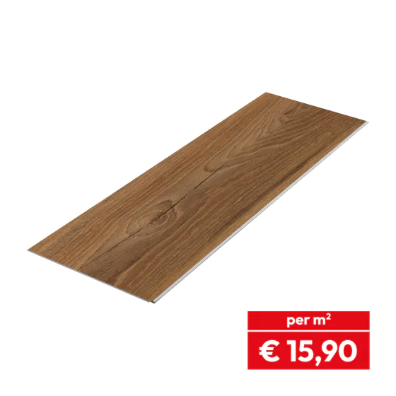 Laminatboden Clicksystem  - Modell: PARIS Eiche Dekor, Abmessung: 1292 x 193 x 8 mm