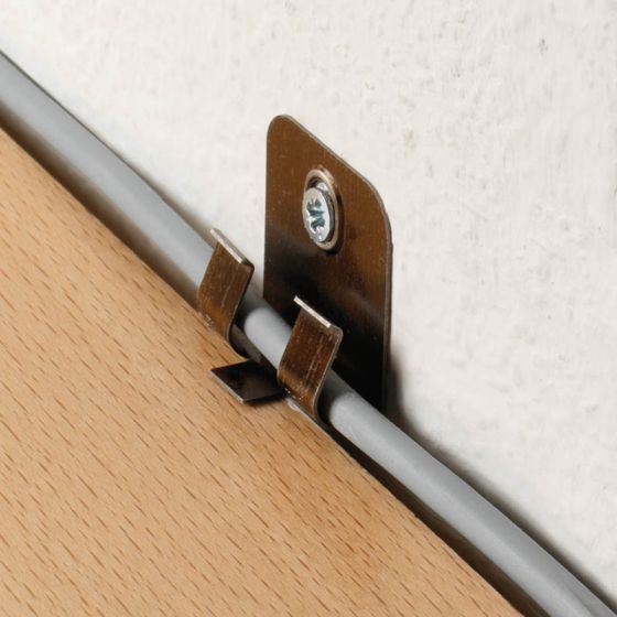 Befestigungsclips für Sockelleisten - 50 Stück