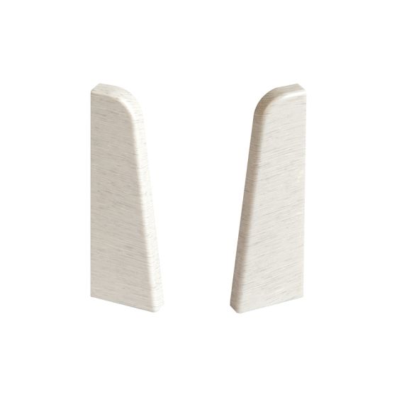 Endkappen für Sockelleiste - Modell: LYON Eiche Dekor, Maße: 60 x 17 mm, Stück: 2