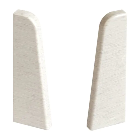 Endkappen für Sockelleiste - Modell: LYON Eiche Dekor, Maße: 60 x 17 mm, Stück: 2