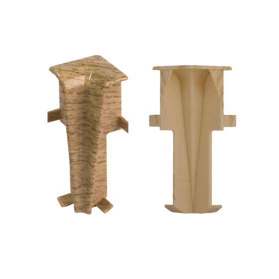 Innenecken für Sockelleiste - Modell: LENS Eiche Dekor, Maße: 60 x 17 mm, Stück: 2