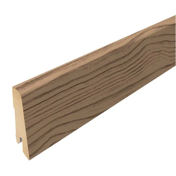 Sockelleiste für Laminatboden - Modell: NANTES Kiefer Dekor, Länge: 2400 mm, Höhe: 60 mm, Tiefe: 17 mm