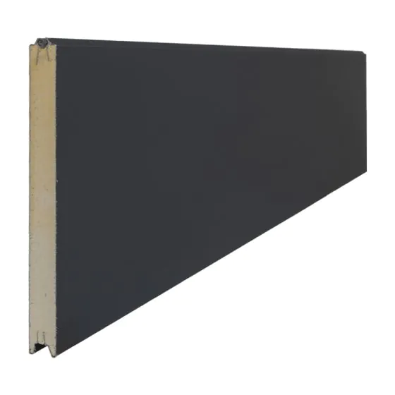 Sandwichpaneel Protect - Farbe: anthrazit, Ausführung: beidseitig glatt, Länge: 250 cm, Höhe: 48,8 cm, Profilstärke: 3,9 cm