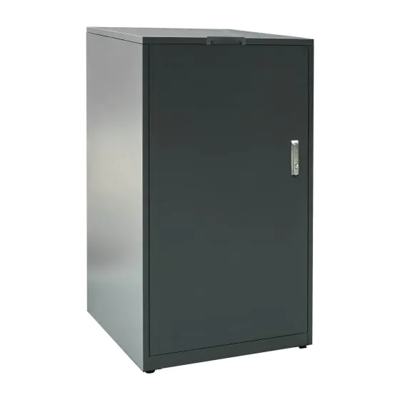 Mülltonnenbox 1-flügelig - Farbe: anthrazit, Breite: 69,5 cm, Höhe: 120 cm, Tiefe: 80 cm