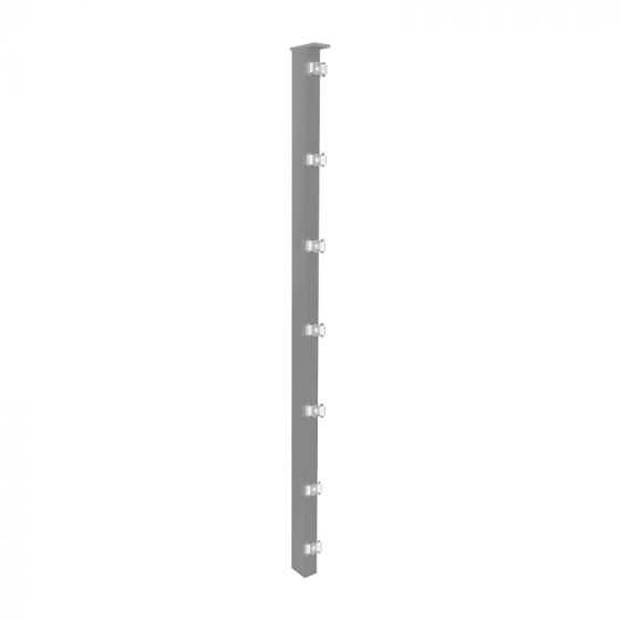 Zaunpfosten Mod. S - Ausführung: verzinkt, für Zaunhöhe: 43 cm, Länge: 45 cm, Befestigungspunkte: 3