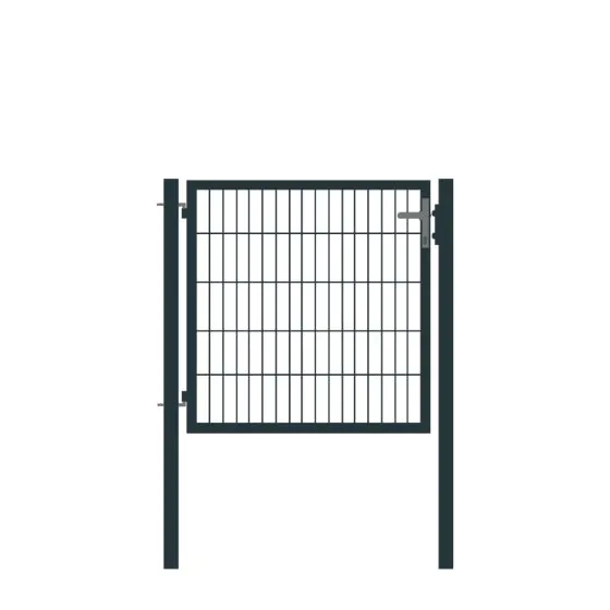 Rohrrahmentor Basic 1-flügelig - Ausführung: anthrazit beschichtet, Höhe: 103 cm, Durchgangslichte: ca. 87 cm