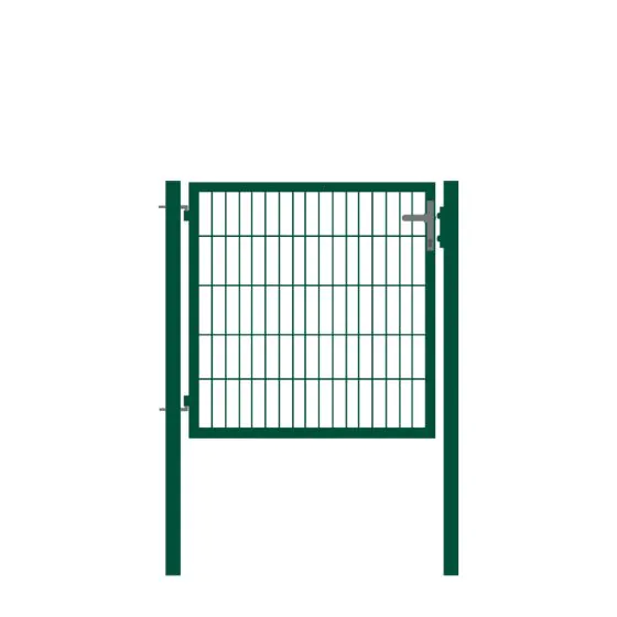 Rohrrahmentor Basic 1-flügelig - Ausführung: grün beschichtet, Höhe: 103 cm, Durchgangslichte: ca. 87 cm