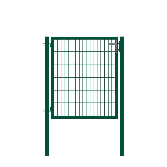 Rohrrahmentor Basic 1-flügelig - Ausführung: grün beschichtet, Höhe: 123 cm, Durchgangslichte: ca. 87 cm