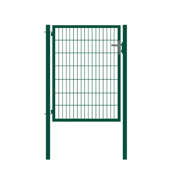 Rohrrahmentor Basic 1-flügelig - Ausführung: grün beschichtet, Höhe: 143 cm, Durchgangslichte: ca. 87 cm