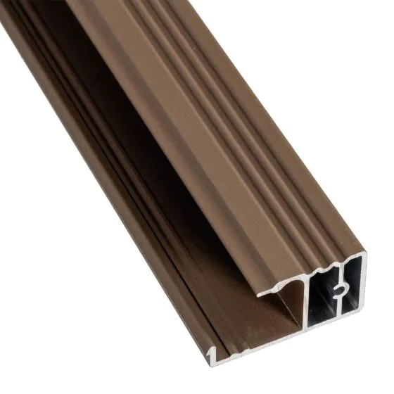 Aluminium Antrittsprofil – Farbe: braun, Länge: 2,25 m