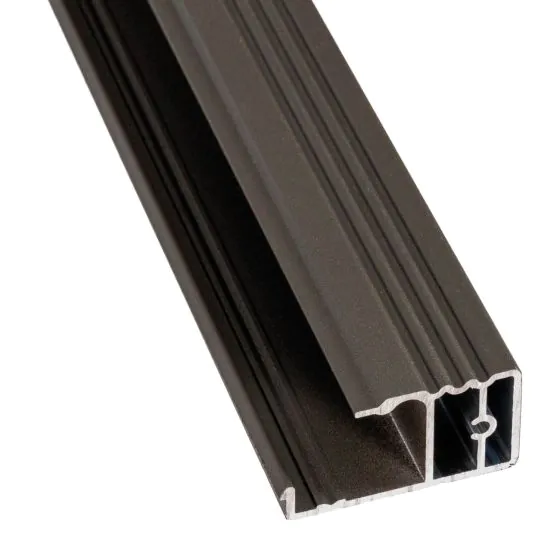 Aluminium Antrittsprofil – Farbe: dunkelgrau, Länge: 2,25 m