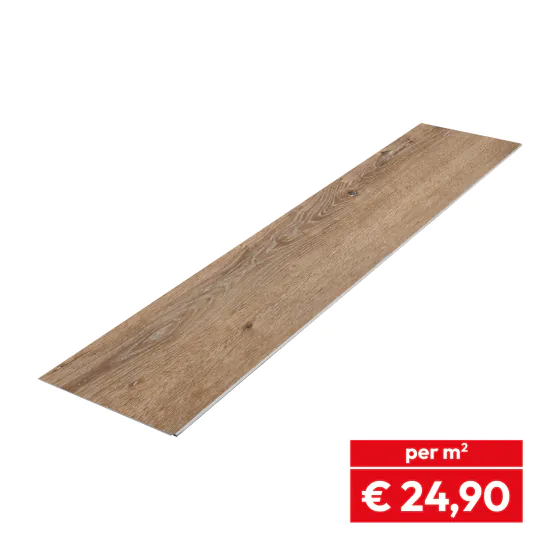 Vinylboden SPC Clicksystem 1220 x 229 x 6,5 mm (LxBxH) - Modell: STRAUSS Eiche Dekor