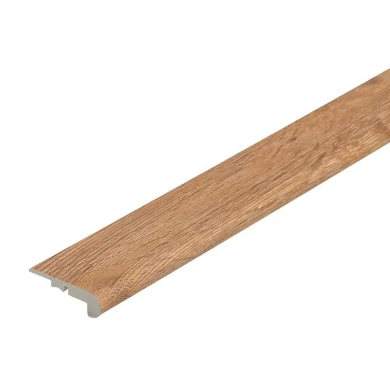 Stufenauflage Vollprofil für Loose Lay Vinyl, 2400 x 55 x 18 mm - Modell: MOZART Eiche Dekor