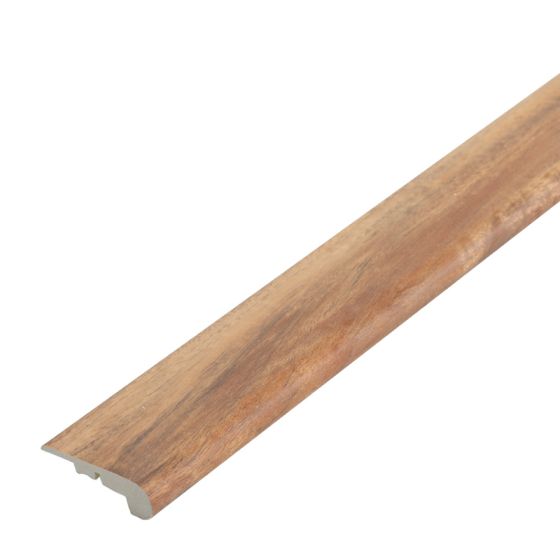 Stufenauflage Vollprofil für Loose Lay Vinyl, 2400 x 55 x 18 mm - Modell: OFFENBACH Walnuss Dekor