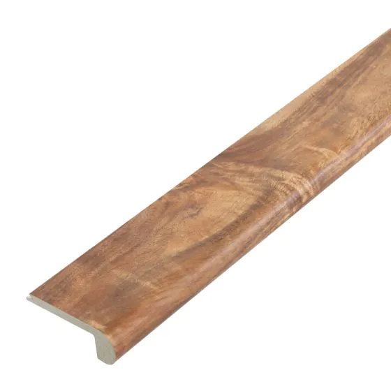 Stufenauflage Vollprofil für Click Vinyl, 2400 x 72 x 25 mm - Modell: OFFENBACH Walnuss Dekor