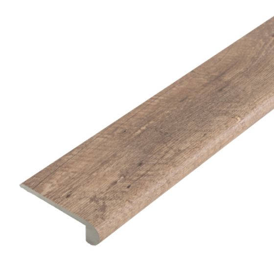 Stufenauflage Vollprofil für Click Vinyl, 2400 x 115 x 25 mm - Modell: VERDI Eiche Dekor