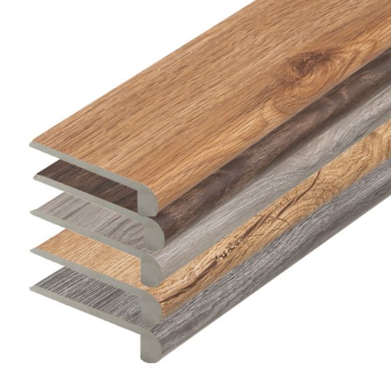 Stufenauflage Vollprofil für Click Vinyl, 2400 x 115 x 25 mm