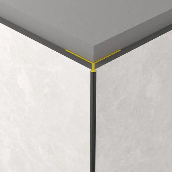 Alu-Außeneckprofil Pfeil 45° silber