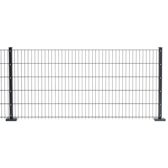 Doppelstabmattenzaun Goliath 8/6/8 mm - Ausführung: anthrazit beschichtet, Höhe: 163 cm, Länge: 251 cm