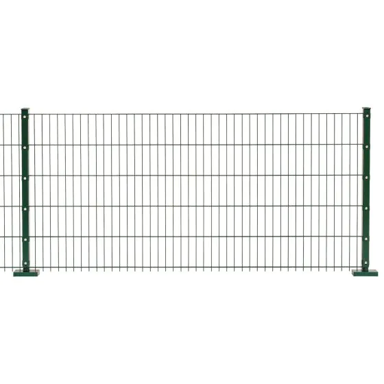 Doppelstabmattenzaun Goliath 8/6/8 mm - Ausführung: grün beschichtet, Höhe: 163 cm, Länge: 251 cm
